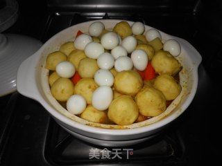 咖喱鱼蛋的做法步骤：7