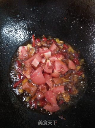 番茄烧鱼块的做法步骤：4