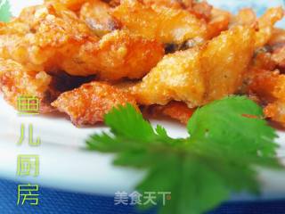 富贵牡丹香酥草鱼片──鱼儿厨房私房菜的做法步骤：13
