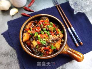 泡椒豆豉干烧鱼的做法步骤：12