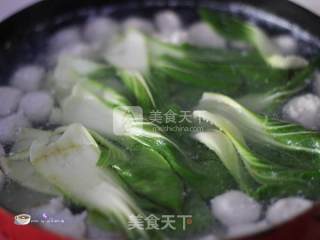 高蛋白低脂肪之手工鱼丸汤的做法步骤：8