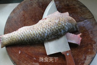 我家妈妈爱吃的【私家炝锅鱼】12图解蝴蝶鱼片的片法的做法步骤：3